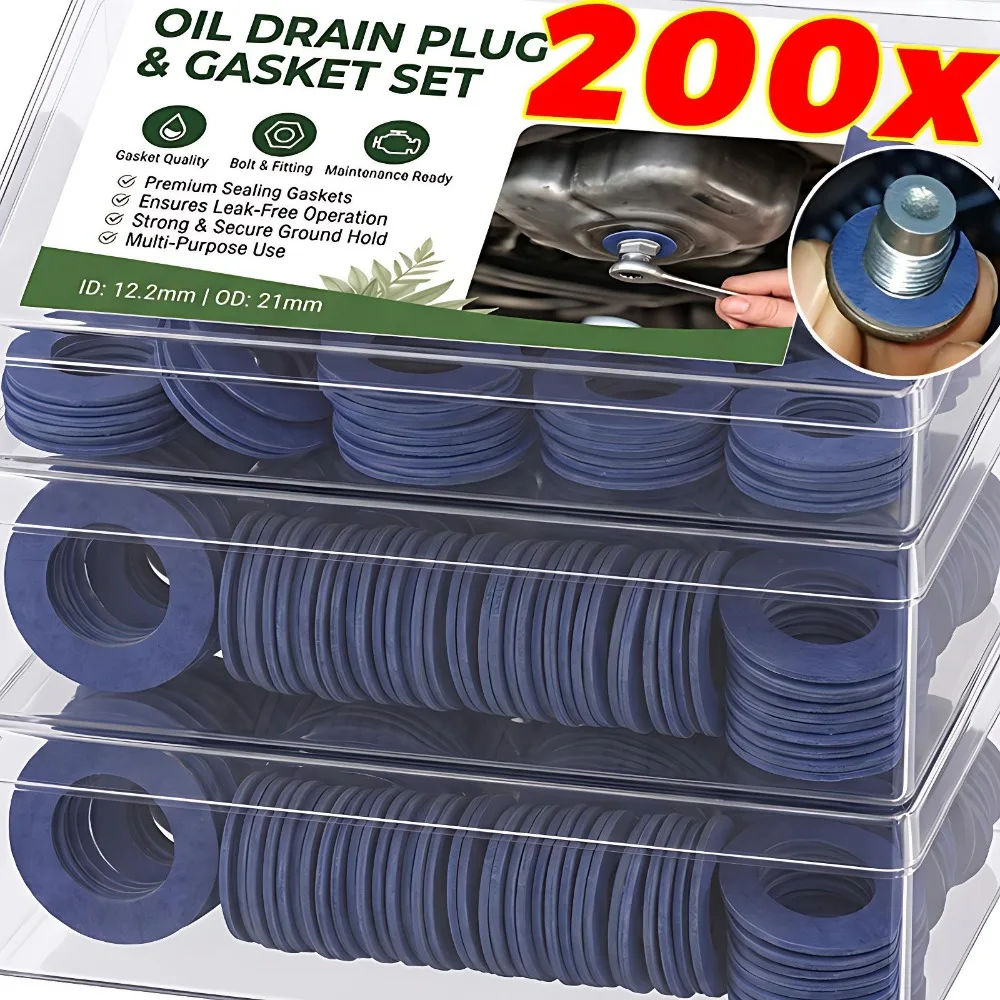For Toyota Camry Corolla Lexus Oil Drain Plug Gasket 9043012031 Aluminum Oil Pan Bolt Washer Engine Sealing Replacement Parts