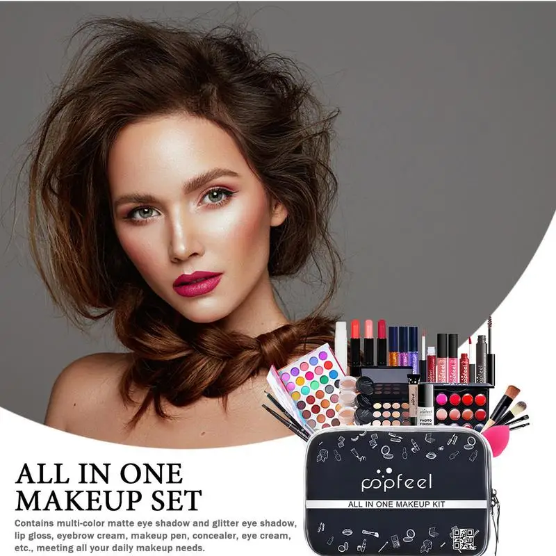 All In One Eye Shadow Makeup Set Female Beginner Student Novice Full Set Light Makeup Gift Box Cosmetic Combination Gift Box