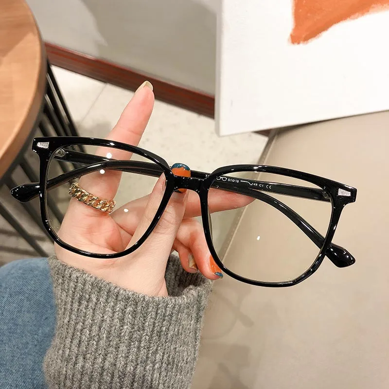 

Men Women Fashionable Near Sight Eyewear Luxury Ladies Computer Glasses Vintage Transparent Anti-Blue Light Myopic Eyeglasses