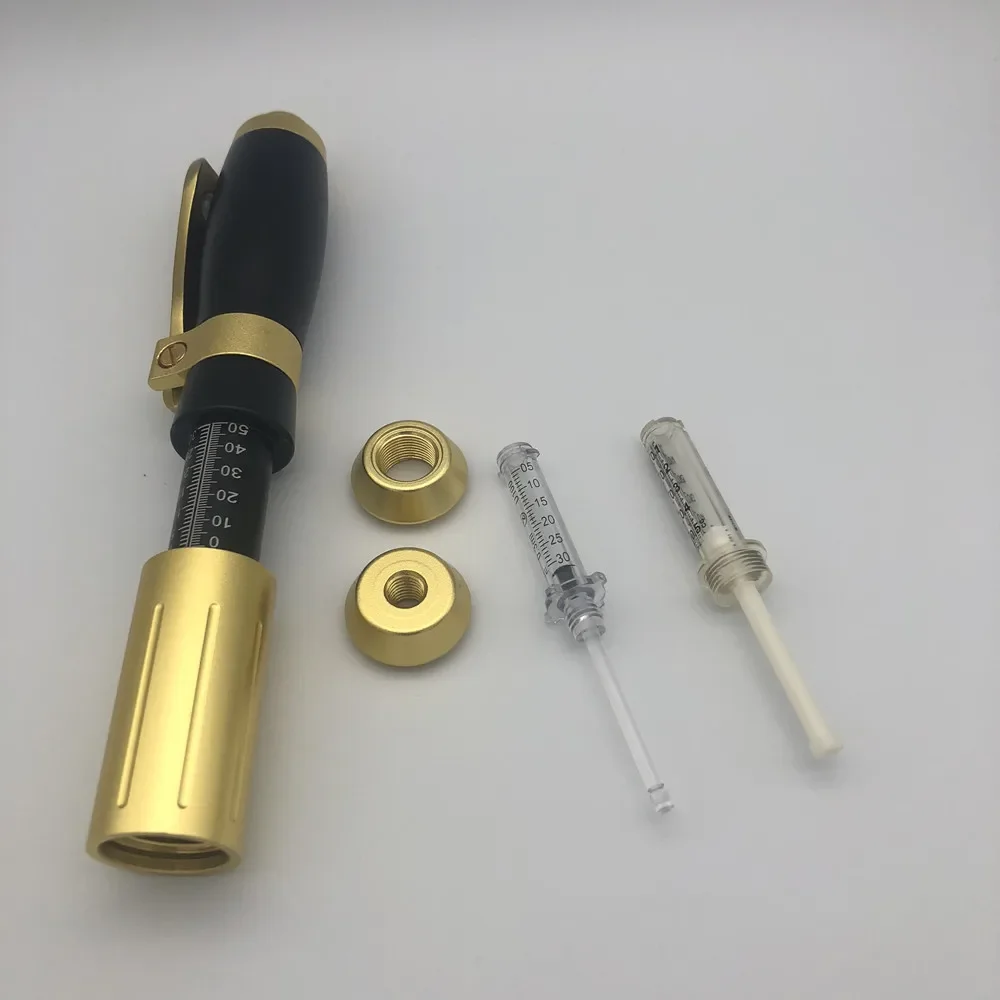 New High Pressure Hyaluronic Pen 2 In 1 Hyaluron Injection Pen for Anti Wrinkle Lifting Lip Hyaluron Gun 0.3ml &0.5ml Head