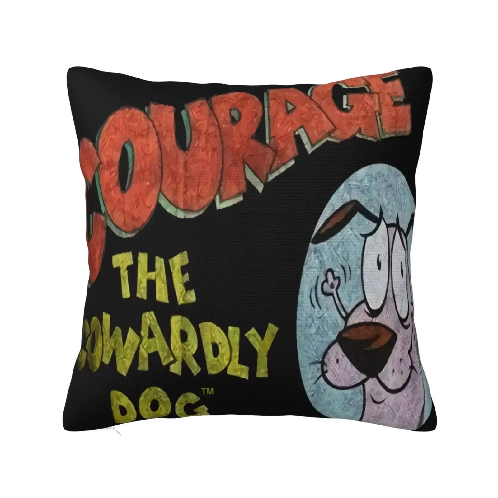 Network Courage Cowardly Dog Licensed Pillow Case Personalized Dakimakura Modern White And Black Modern Decorative Living Room