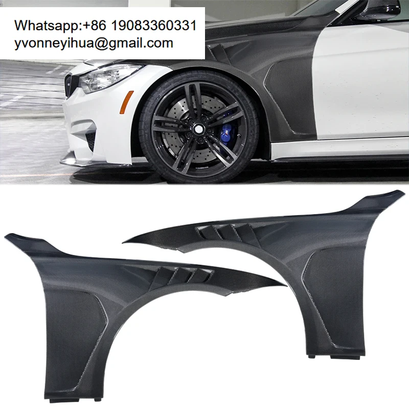 

High Quality Carbon Fiber Front Fender For 2012-2019 Bmw F80 M3 F82 M4 Carbon Fiber Front Vented Fender