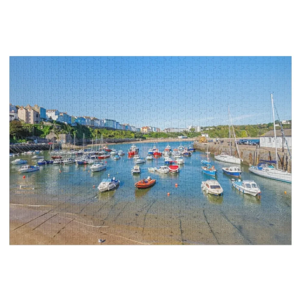 Пазл Tenby Harbour Beach, Pembrokeshire, пазл на заказ, персонализированные подарки, аксессуары для диорамы, головоломка