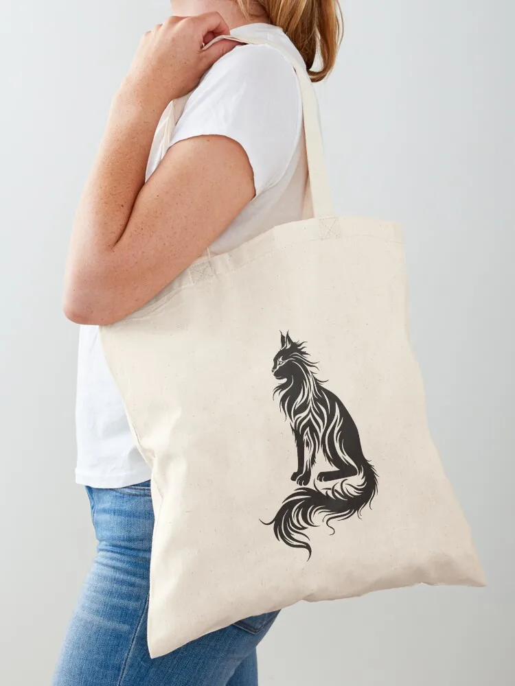 

Maine Coon Cat Tote Bag Women's bags shopping bag shopper bag woman Canvas shoulder