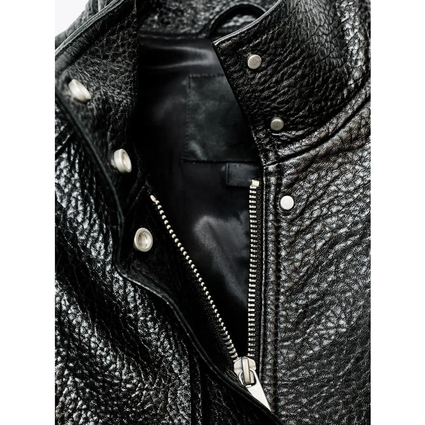 جديد خريف 2025 ياقة عالية طويلة Sve بولي Leather جلد الطيار Jaet ملابس خارجية للنساء تخفيف Sle فضفاضة تناسب سستة إغلاق