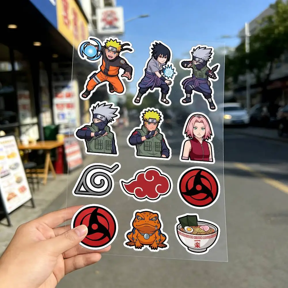Poster NARUTO Reflective Motorcycle Stickers Waterproof Vinyl Decals For Motorbike Helmet Fuel Tank Bike