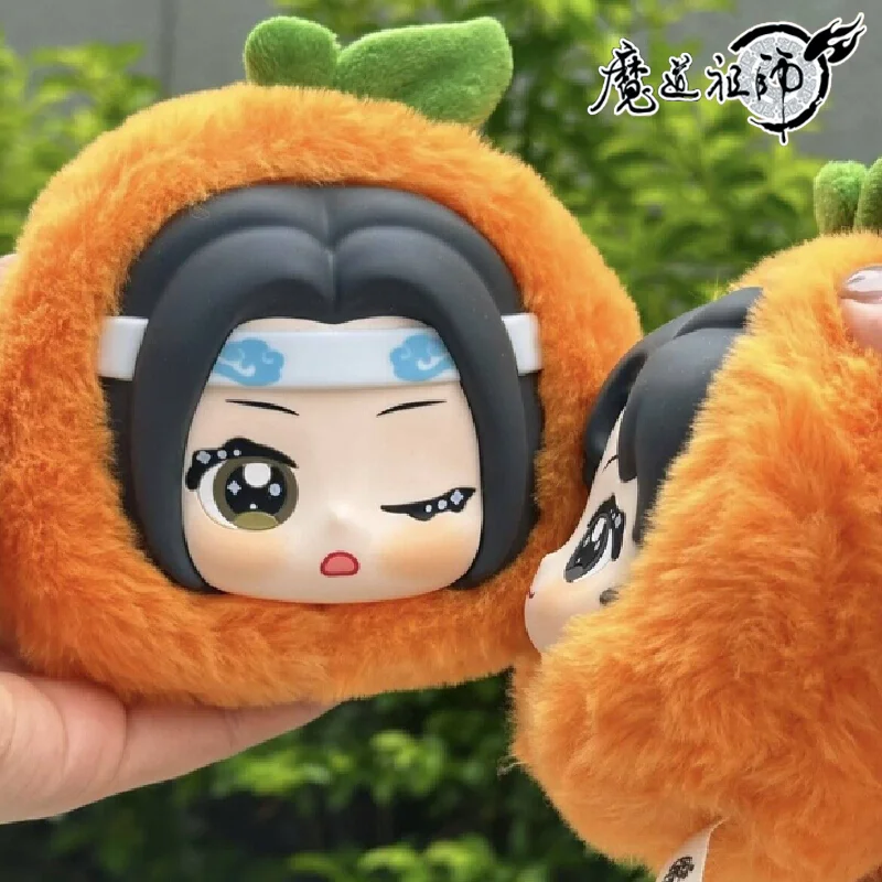 مو داو زو شي صندوق أعمى من القطيفة سلسلة ألوان الفاكهة المعطرة Mdzs أنيمي الطرفية وي Wuxian Lan Wangji الفراولة قلادة اللعب