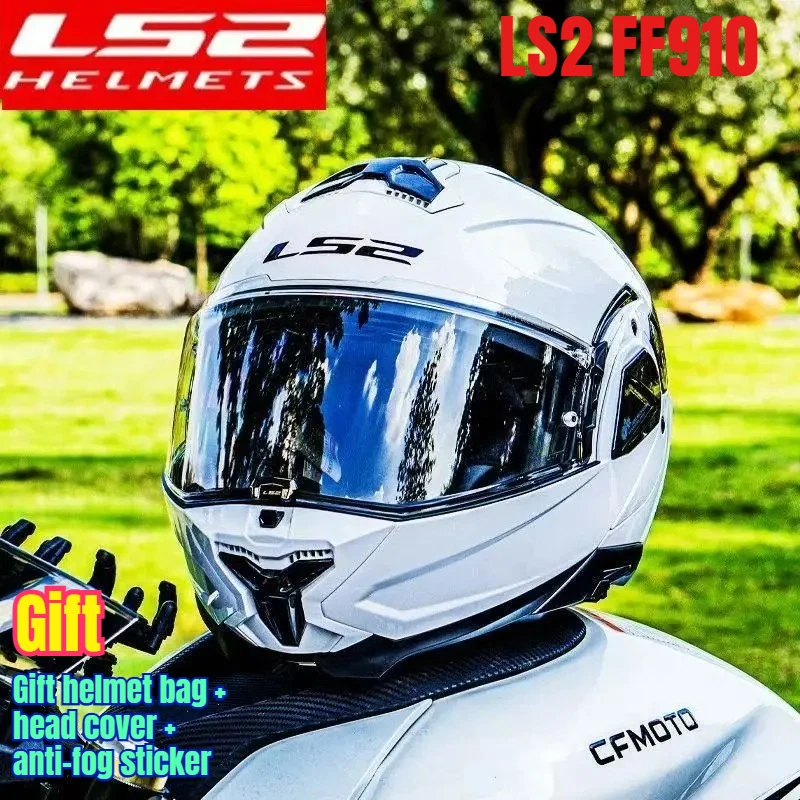 

Original LS2 FF910 ADVANT II Flip Up Motorcycle Modular Helmet Double Visor Full Face Motocross Helmets DOT ECE, All-Season