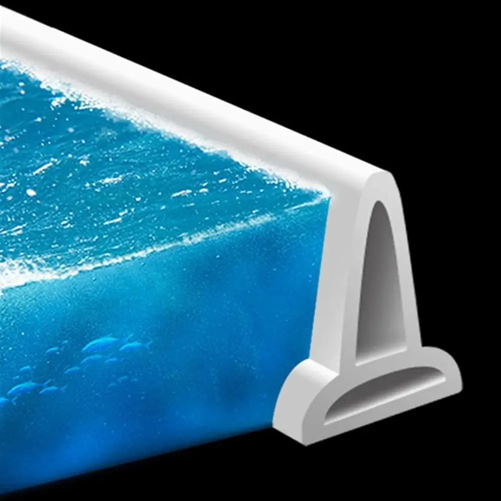 Professional Collapsible Shower Water Dam Waterproof Self Adhesive Water Barrier Strip Dry and Wet Separation Water Stopper Sink