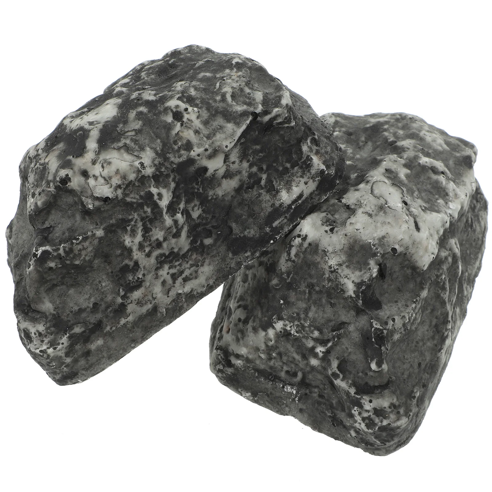 

2Pcs Stone Key Box Hidden Holder Outdoor Resin Decoration Rock Hider Durable Safe Use Long Time Fake Storage Garden Yard