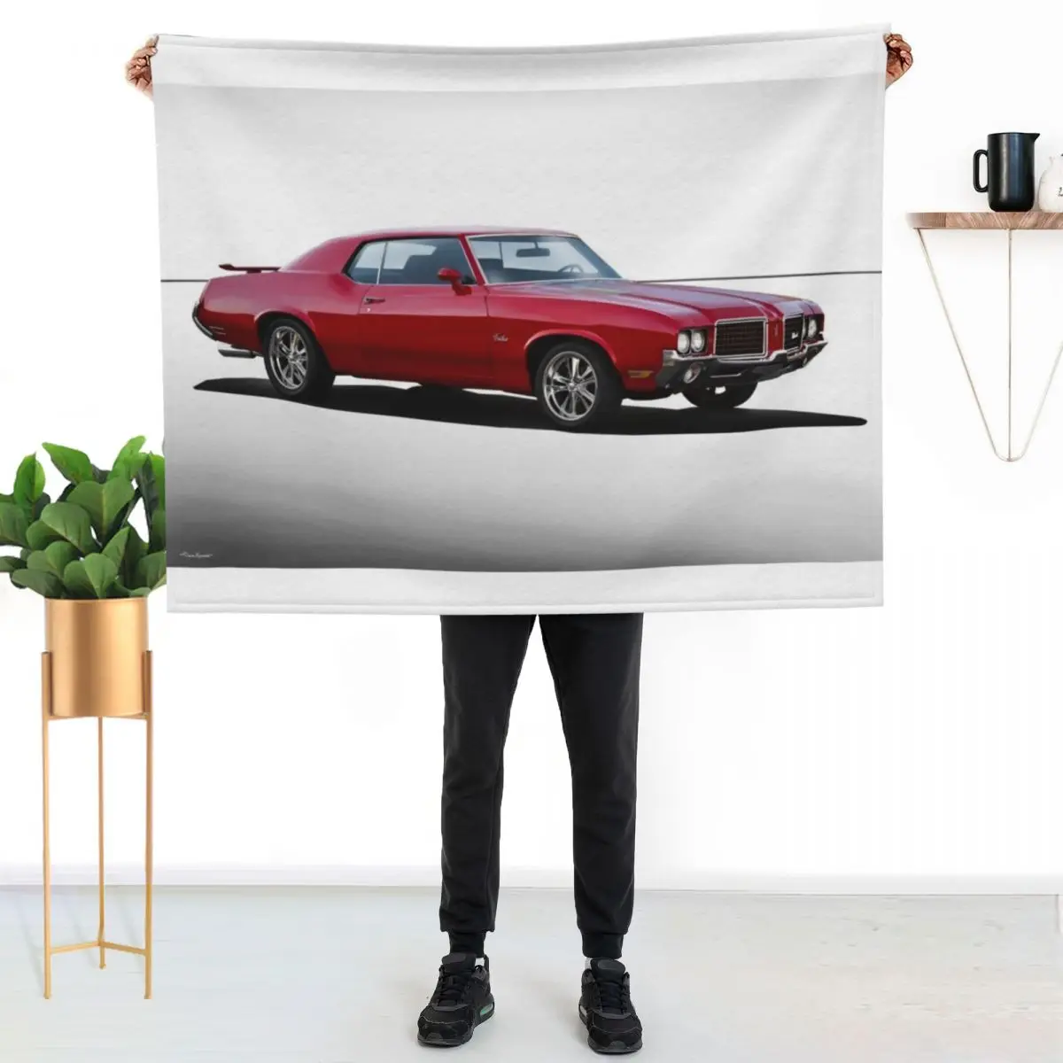 

1971 Oldsmobile Cutlass Throw Blanket Spring Fall Cozy Throw Blanket for Couch