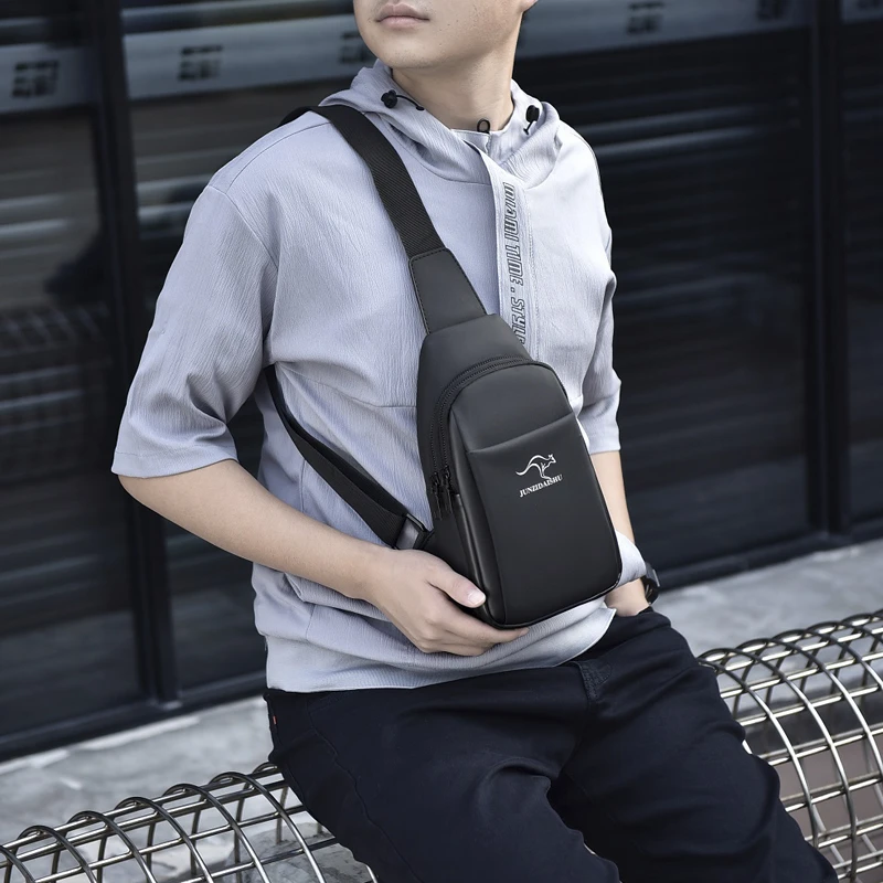 Fashion Men's Chest Bag Handbag Lightweight Oxford Fabric Crossbody Shoulder Bag Stylish Casual Men's Waist Packs Male Chest Bag