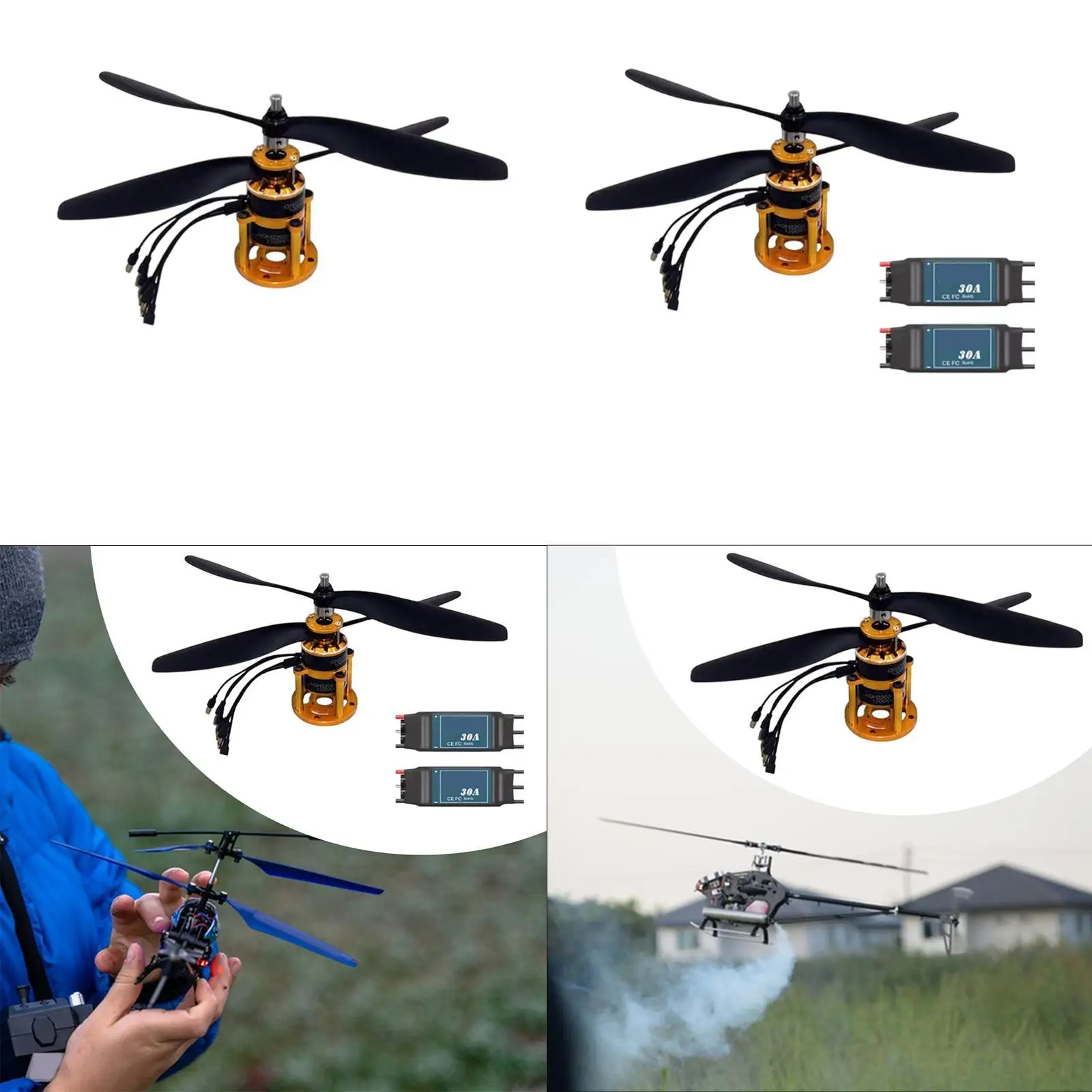 

High Speed Propeller Professional Replacement Easy to Install Spare Parts RC Plane Helicopter for RC Multirotors Helicopter
