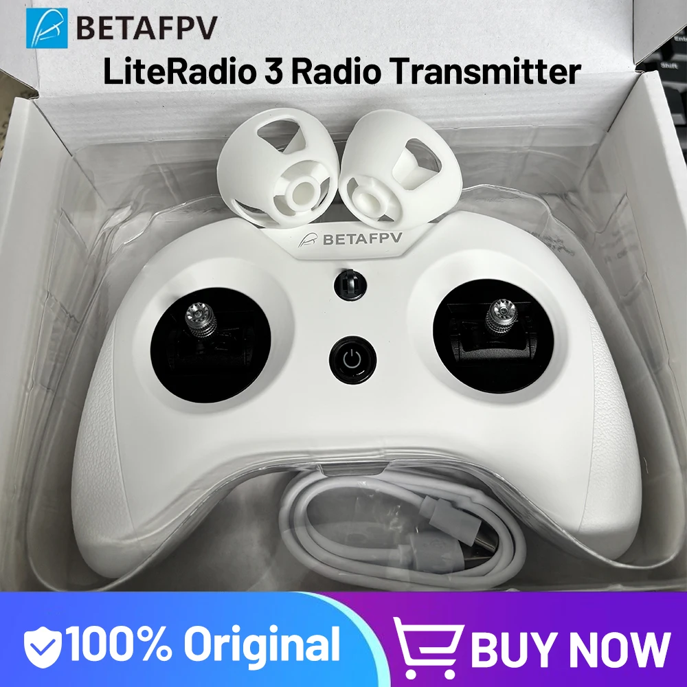 BETAFPV LiteRadio 3 Radio Transmitter Built-in 2000mAh Battery USB 3.0 Type-C Mode 2 (Left Stick Throttle) ELRS 2.4G / Frsky 8