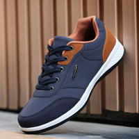 Hot Men Leather Shoes Sneakers Trend Casual Shoes Fashion Breathable Leisure Male Sneakers Non-Slip Footwear Men Vulcanized Shoe