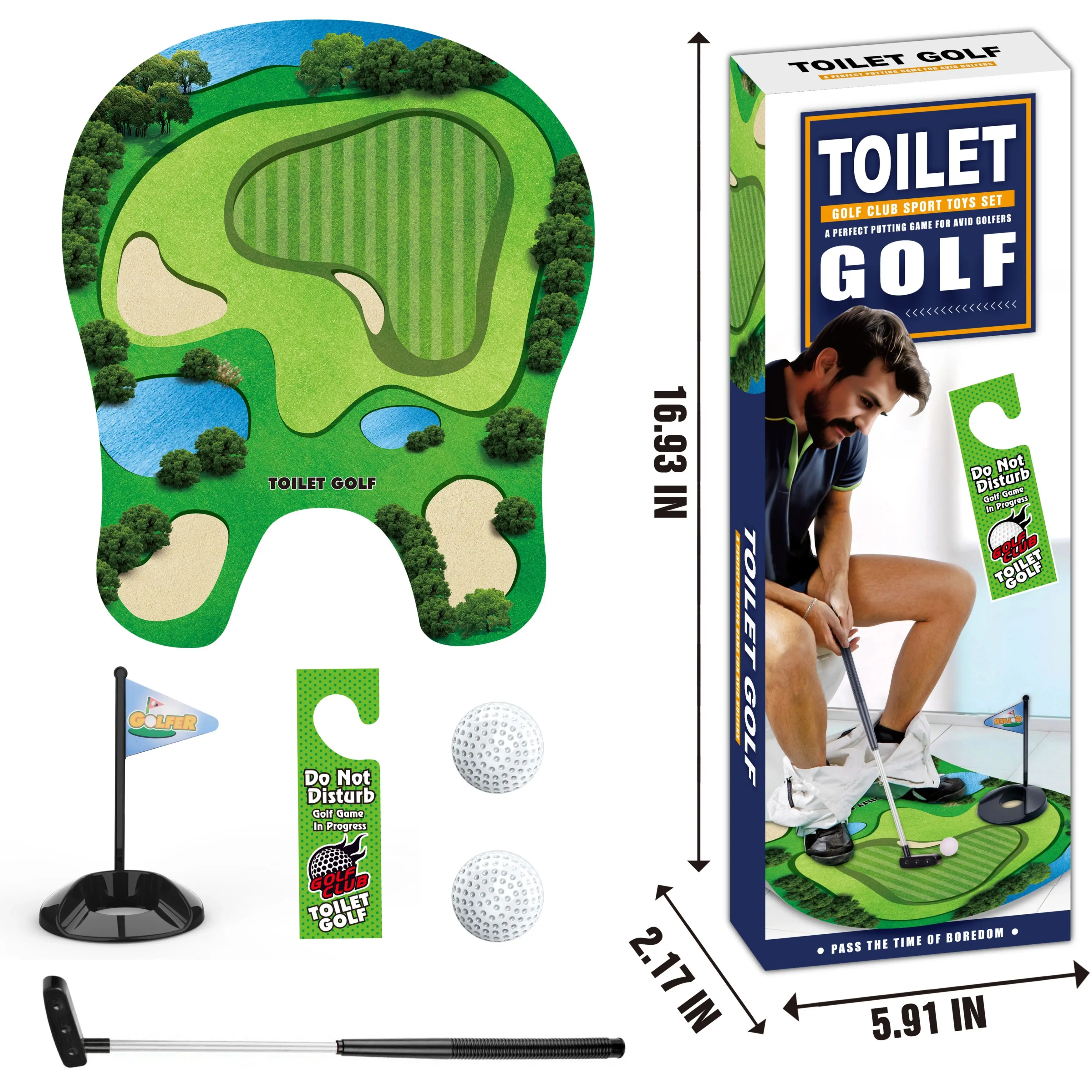 Mini-Toiletten-Golf-Spielset - – Party Games Golf Bewertung und Preis