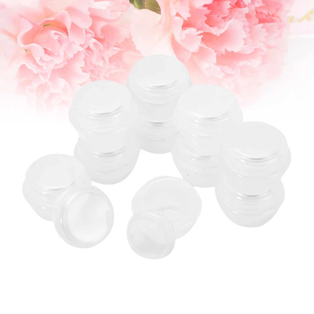 

100pcs Mushroom Shape Bottles Travel Containers Durable for Eyeshadow Trave Containers Lotions Powder Makeup Storage