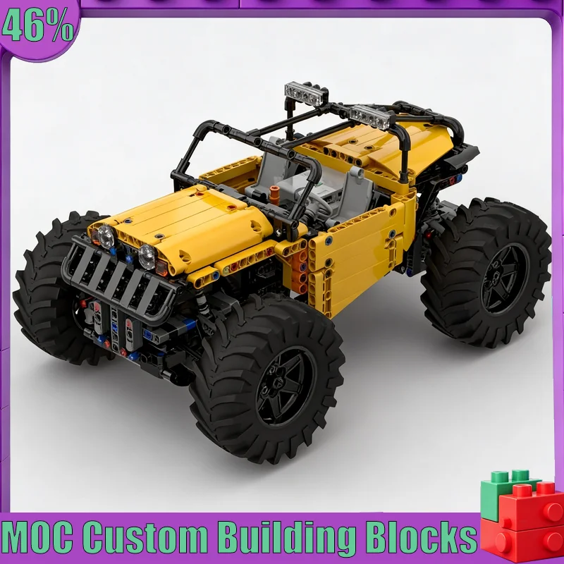 846PCS MOC Claas Challenger Jeepy Farm Vehicle Model Custom Puzzle DIY Creative Assembly Educational Toy Collection Display Gift