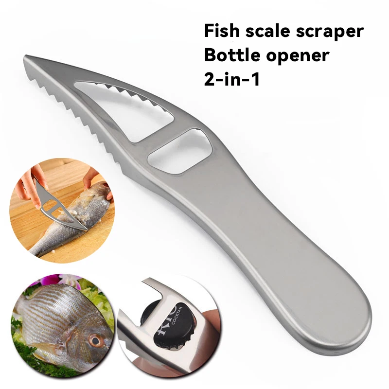 

Stainless Steel Fish Scale Remover Multifunction Fish Scaler Fish Skin Graters Cleaning Peeler Scaler Scraper For Kitchen Gadget