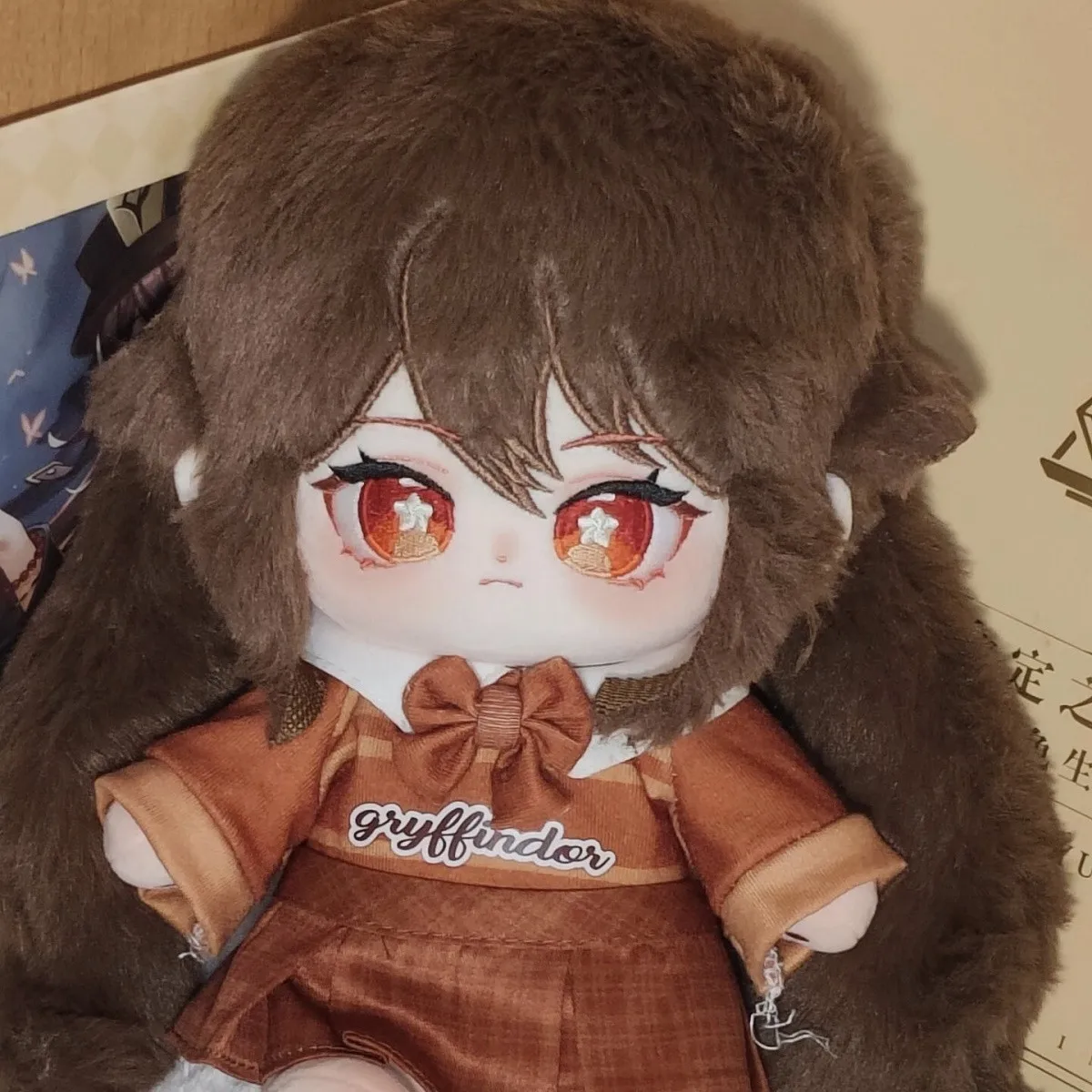 

20cm Soft Genshin Impact Hu Tao Kawaii Cotton Doll Plushies Cartoon Plush Toy Fan Collectors Cute Anime Gift Can Custom Clothes
