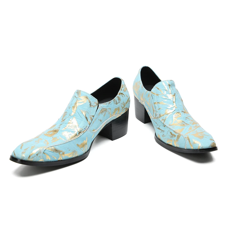 Herren-Slipper im italienischen Stil mit Krokodilmuster, hoher Absatzhöhe, aus echtem Leder, luxuriöse, formelle Schuhe für Geschäftstermine und festliche Anlässe. – Detail 25