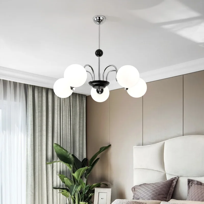 

French living room chandelier medieval bedroom Nordic wabi magic bean designer lamp