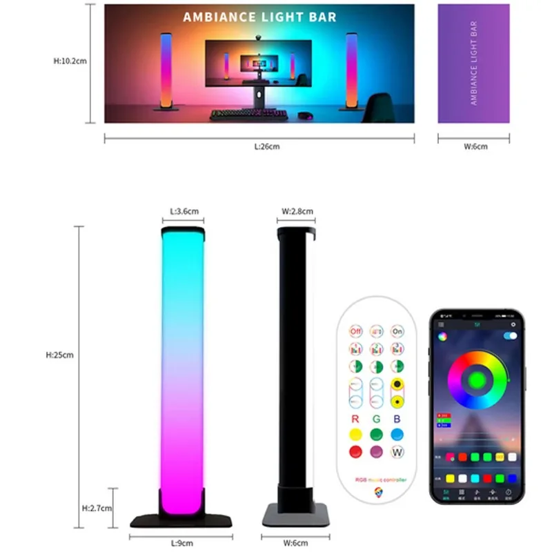Light Emitting Diode Pickup Light Game Music Ambient RGB Desktop Rhythm Application Remote Control Smart Home