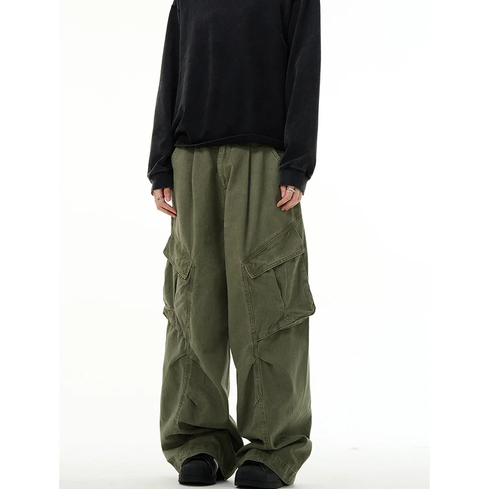 

Trend Design Workwear Casual Cargo Pants Women Loose Straight Draped Wide Leg Baggy Pants 90s Vintage Goth Harajuku Trousers Y2k