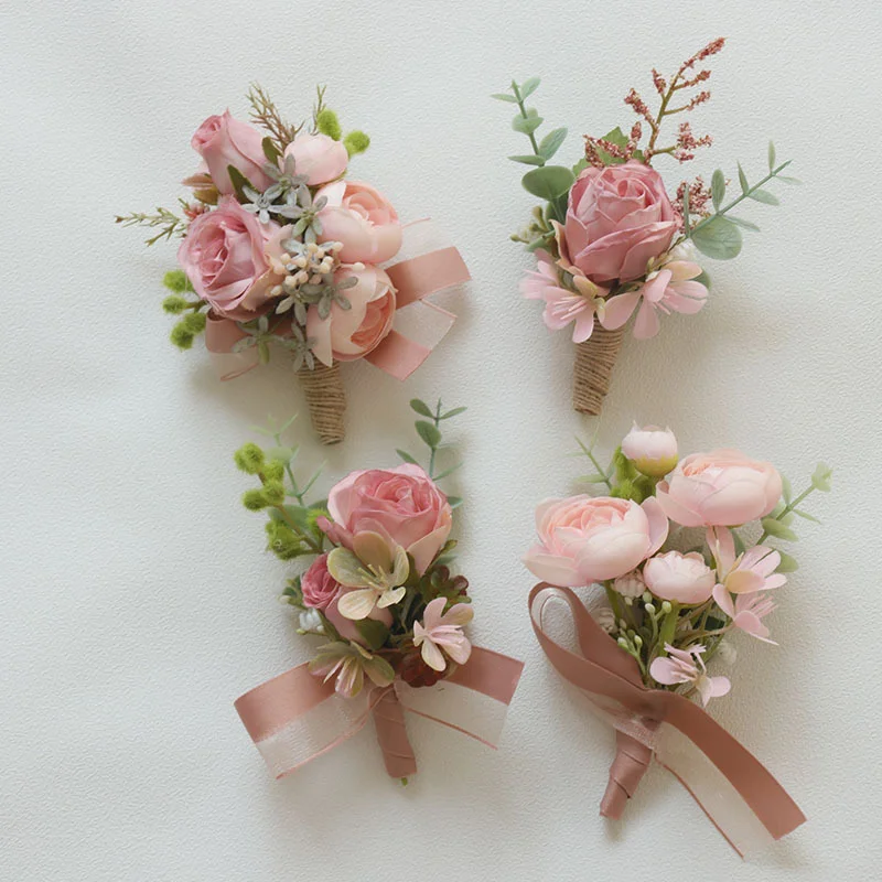 wedding flower bouquet vintage imitation dried flower business celebration Boutonniere & Corsage supplies photo studio props