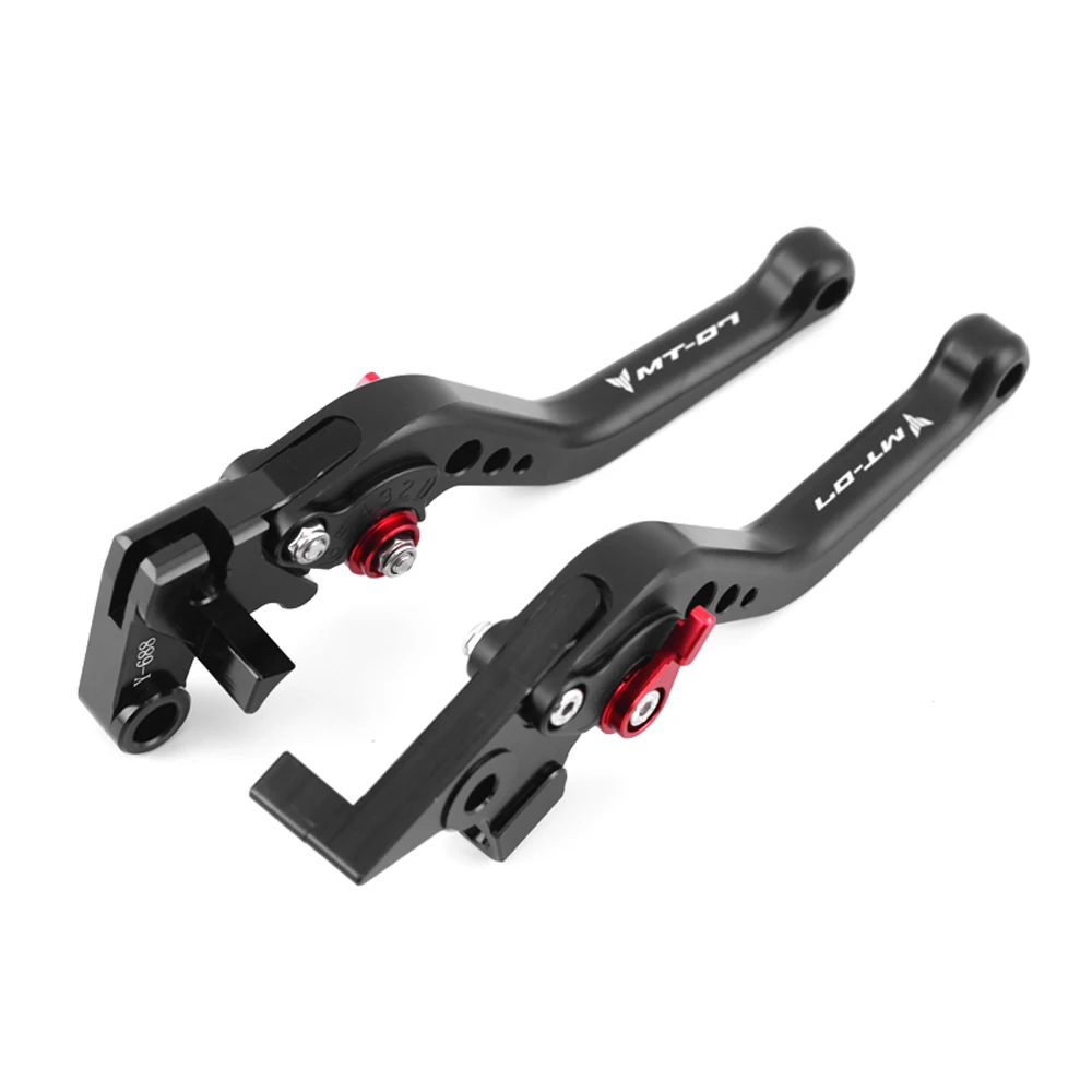 STLFMotorcycle 1 Pair Aluminum Handle Control Short Brake Clutch Levers Kit for  MT-07 MT 07 MT07 2014-2024 2021 FZ07