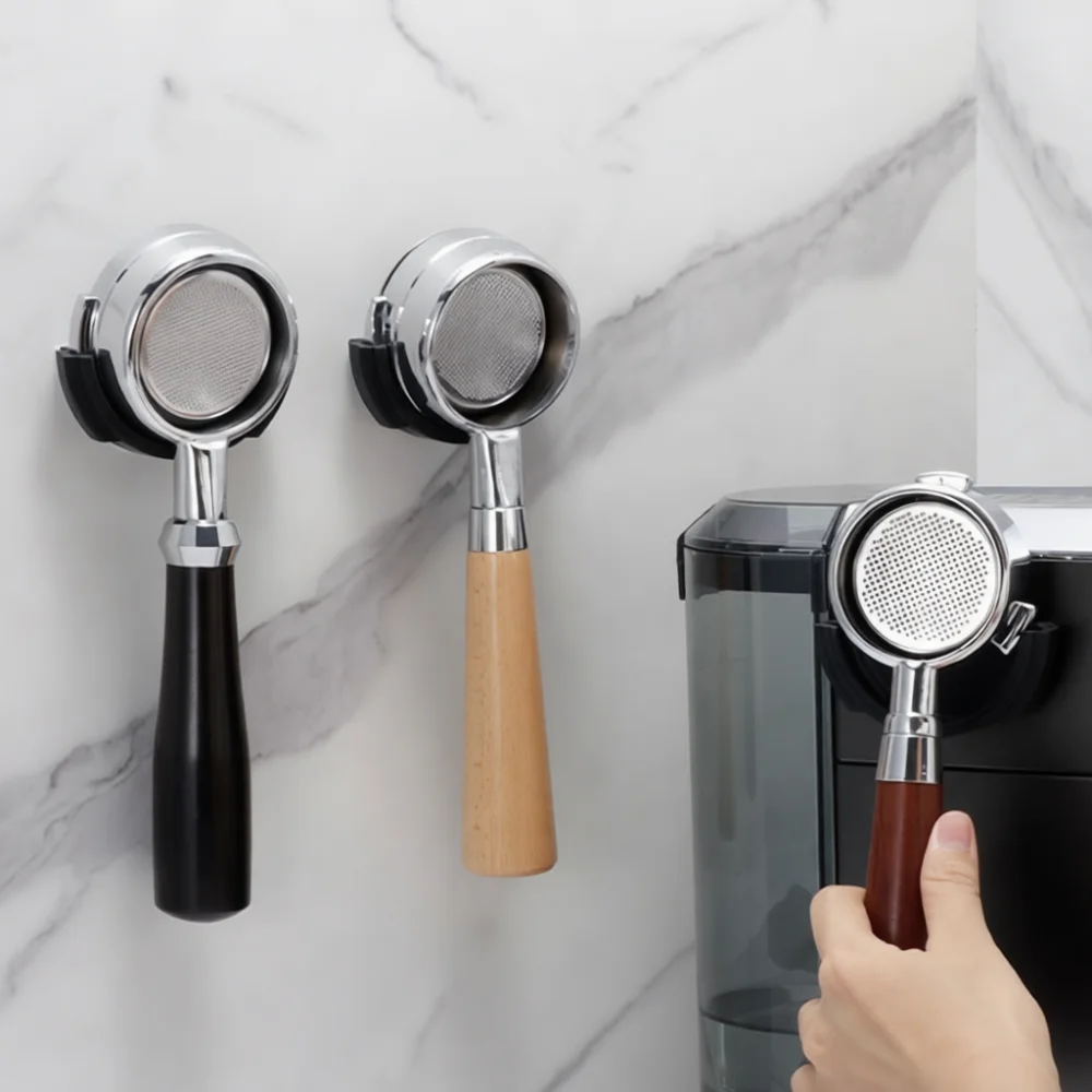 Espresso Coffee Portafilter Wall Hanger Organizer Stand For 51mm 58mm Handle Storage Rack Kitchen Bar Accessory Tool Shelf