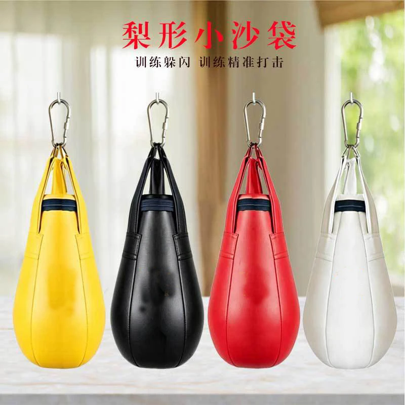 Microfiber Leather Boxing Pear Sandbags for Kids Gym Club Kickboxing Punching Bags Child Fitness Fighting Taekwondo Training