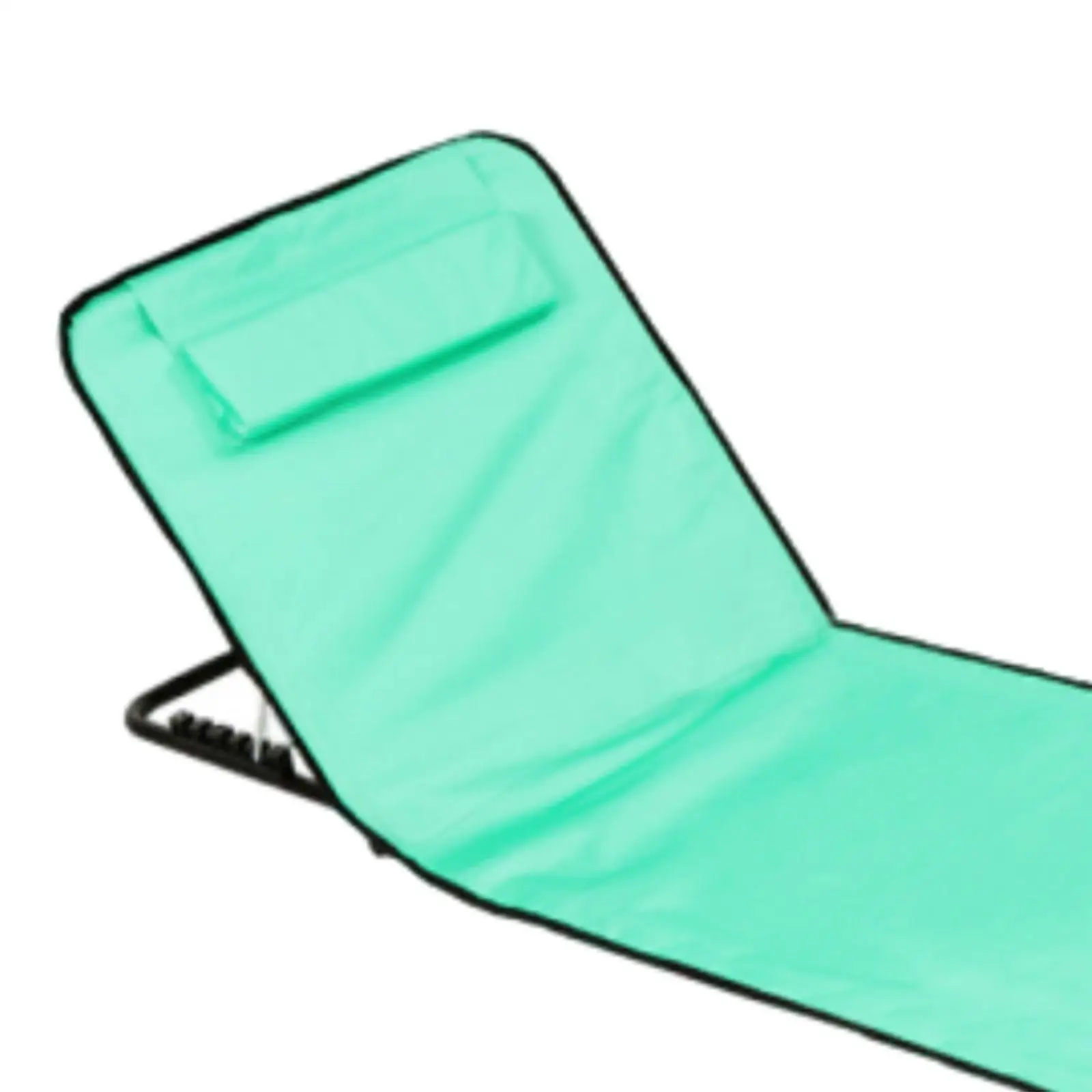 Folding Beach Chair with Back Support Beach Mat Lounge Chair for Adults Patio Floor Chair for Outdoor Pool Hiking Garden Yard