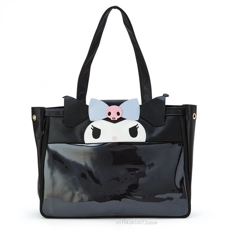 Bolsa de Ombro Sanrio Cartoon para Mulheres, Bolsa Lolita, Tote Transparente, Itabag Luxo, Kuromi Melody, Estilo Japão, Y2k