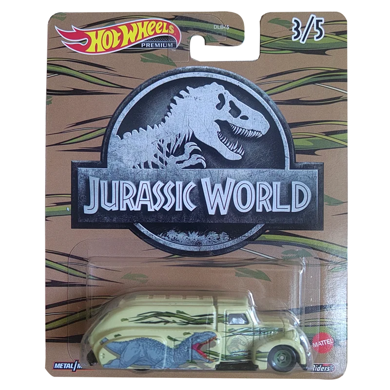 Hot Wheels Premium Metal Real Riders Jurassic World Mini Model Car Toy for Boys Hotwheel Xmas Gift 1/64 Diecasts & Toy Vehicles