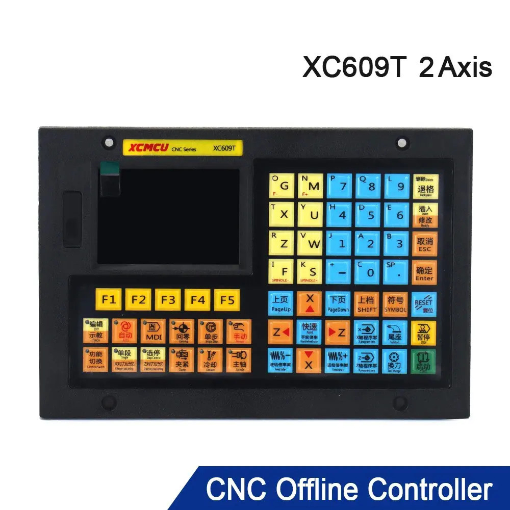 XC609T 2 axis USB CNC lathe control system G-code for step servo motor Support Outer Circle, End Face, Slot,Taper, Arc etc