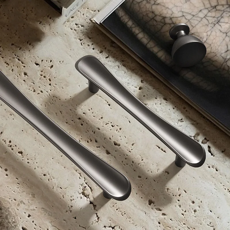 2pcs Nordic Closet Pull Handles Brushed Matte Kitchen Cabinet Door Handles Drawer Knob Long Coffee Cupboard Wardrobe Pulls Decor