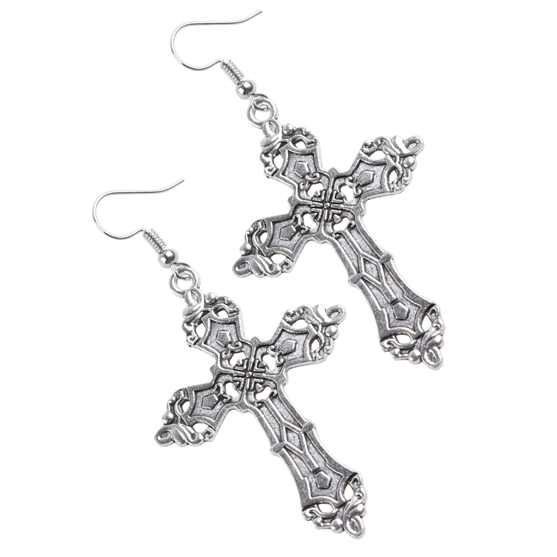 Christian Earrings Zinc Alloy Dangle Earrings for Women Hip-pop Religious Amulets Jewelry Ear Accessories