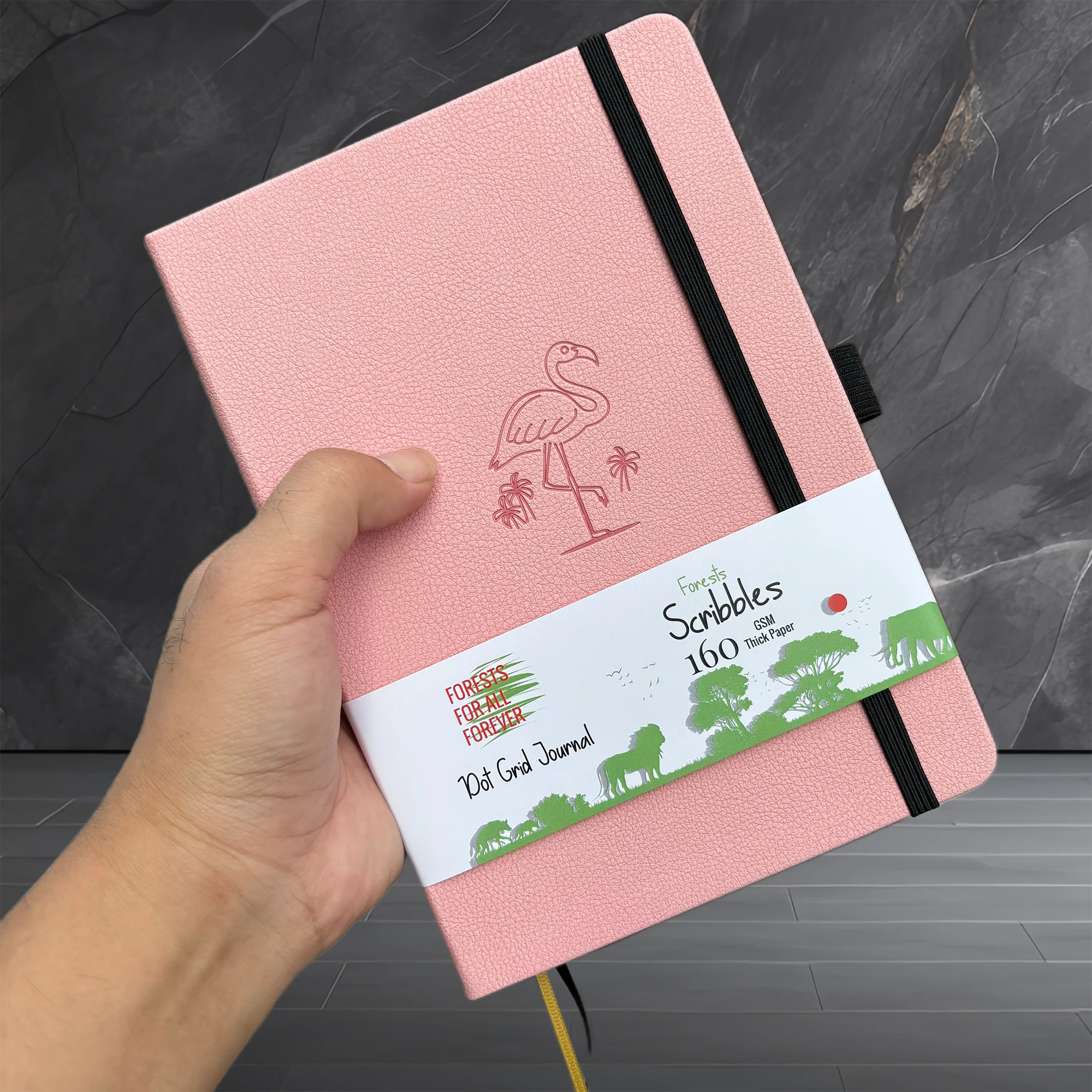 BUKE Gepunktetes Tagebuch im A5-Format, Zeichen-Skizzenbuch, 160 g/m2 Papier, Innentasche, nummeriert, 160 Seiten, 5 x 5 mm DOT GRID-Notizbuch – Detail 10