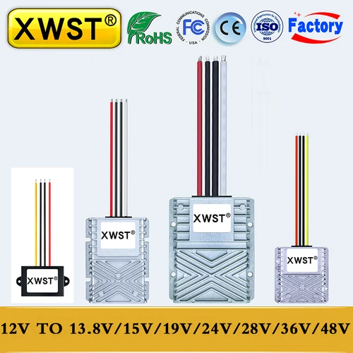12V a 13,8 V 15V 19V 28V 36V 48V elevador DC-DC convertidor de potencia regulador de voltaje 12V a 24V módulo de refuerzo fuente de alimentación del ordenador portátil del coche