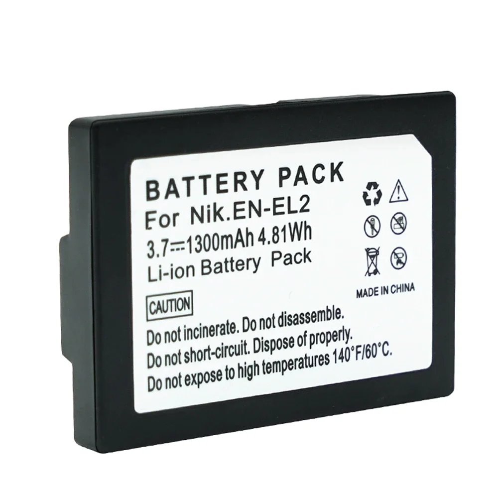 1300mah 3.7V EN-EL2 Battery for Nikon Coolpix 3500 3200 3100 2500 EN EL2 Camera Batteries