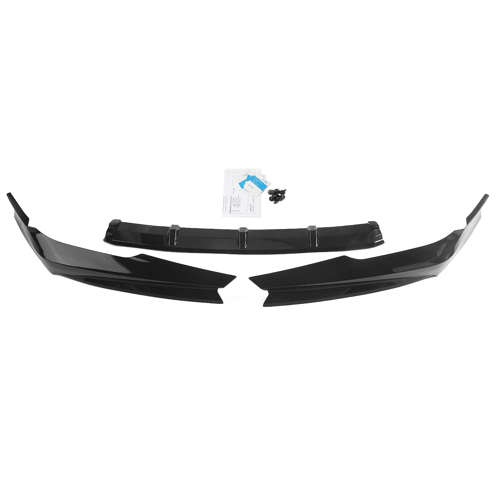 Car Front Bumper Spoiler Lip Lower Blade & Side Splitter Corner Lid Cover Canard For Honda Accord 2021 AKASAKA