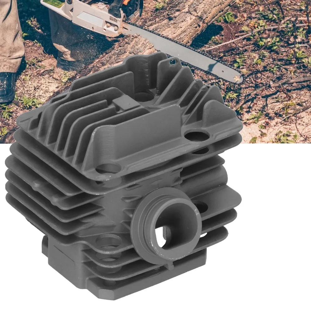 Grey Cylinder Piston Kit Compact Metal Chainsaw Piston Assembly Easy to Install for Stihl 020 020T MS200 MS200T