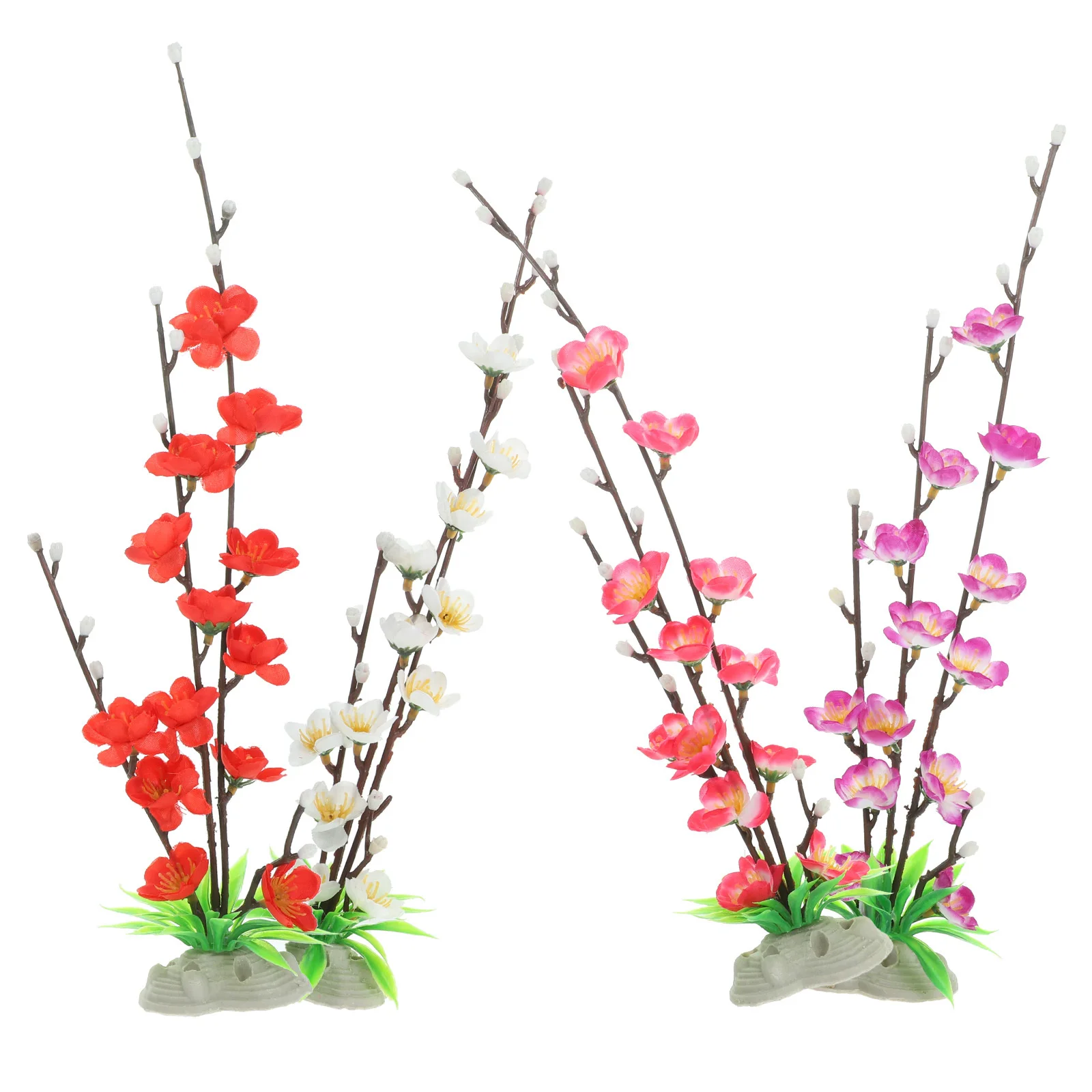 

4Pcs Fake Flower Sushi Plate Decor Simulation Flower for Sashimi Platter Decoration Exquisite Dish Adornment Simulation Flowers