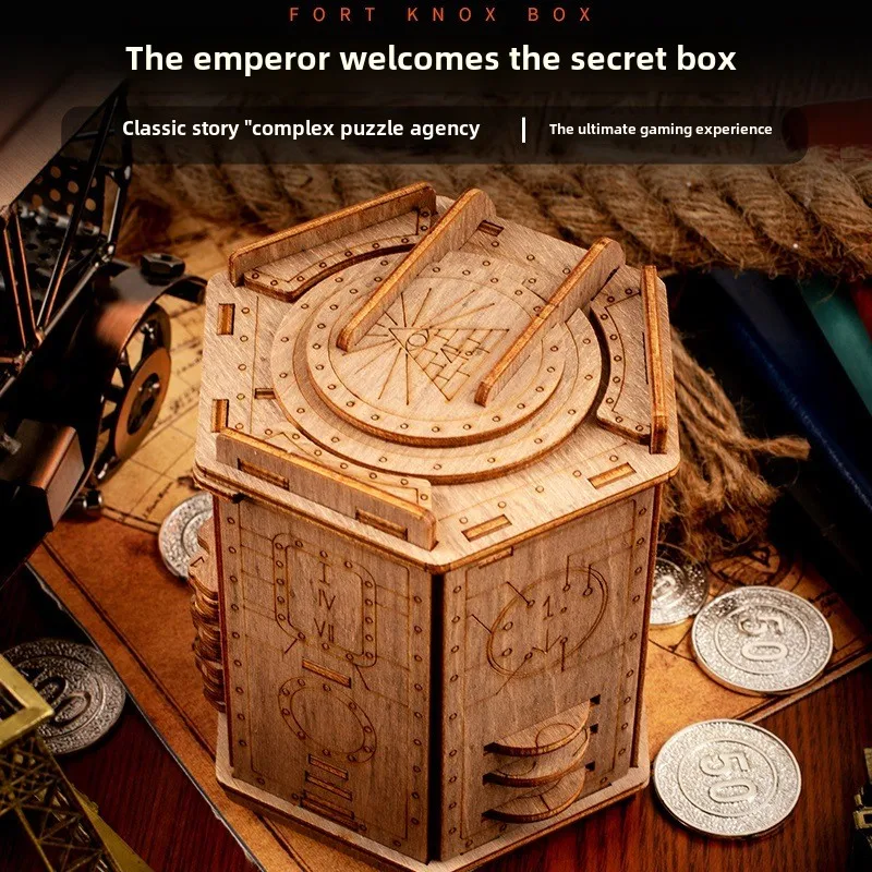 

Puzzle Room Escape Decryption Box Decryption Trap Box Creative Wooden Gift Hell Difficulty Toy