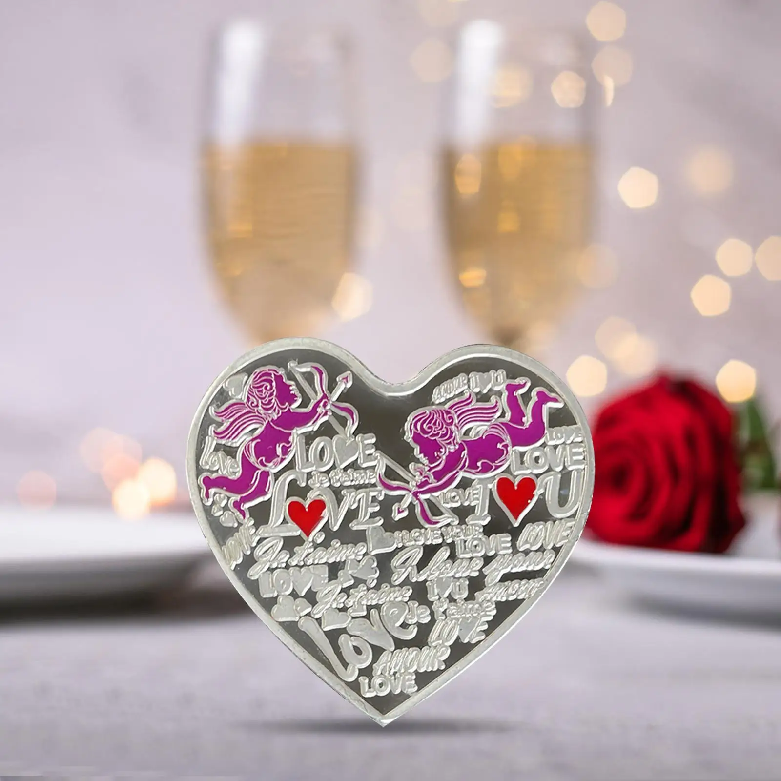 Commemorative Coin Valentine's Coins Wedding Souvenir 520 Confession Coins Holiday Anniversary Party Valentine's Day Gifts