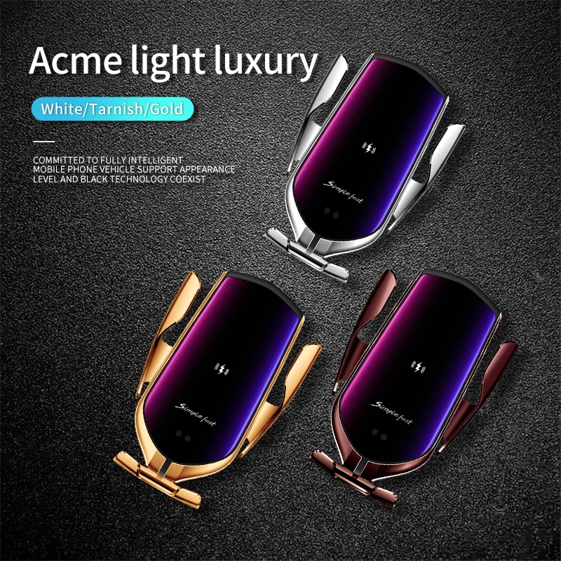 PSDA 2D 100W Automatic Clamping Car Wireless Charger Air Vent Phone Holder for IPhone 13 Huawei Samsung Xiaomi Charging Telephon