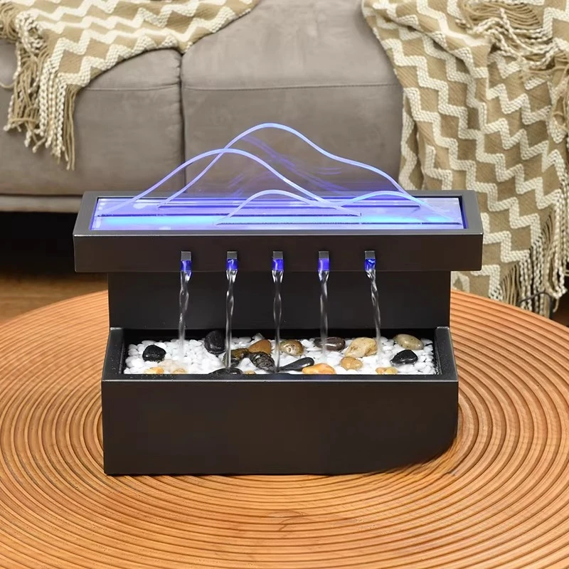 Desktop running water ornament, modern simple living room entrance office cycle