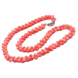 4x8mm White Red Pink Orange Bone Shape Sea Bamboo Natural  Coral Beads Women Necklace Strand 17.5