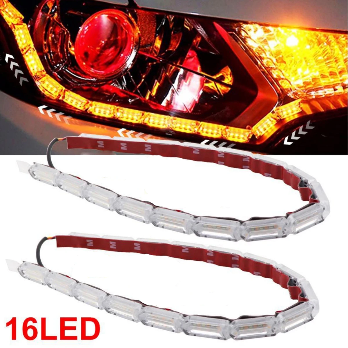 

Текущие светодиодные дневные ходовые огни DRL, последовательные гибкие светодиодные ленты, указатель поворота DRL для дальнего света автомобиля